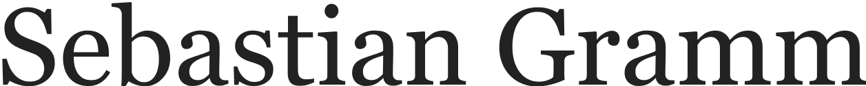 Text: "Sebastian Gramm" in black font.